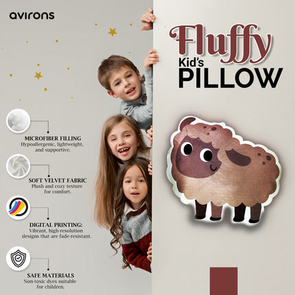 Kids ship-shaped pillow for bedroom, Ship design pillow for kids, Velvet ship animal pillow for kids, Cute ship-shaped pillow for kids,Kids Pillow,Soft Animal Pillow, Sheep Plush Cushion, Animal Shaped Cushion, Plush Animal Throw Pillow, Kids Decor Pillow, Animal Throw Cushion