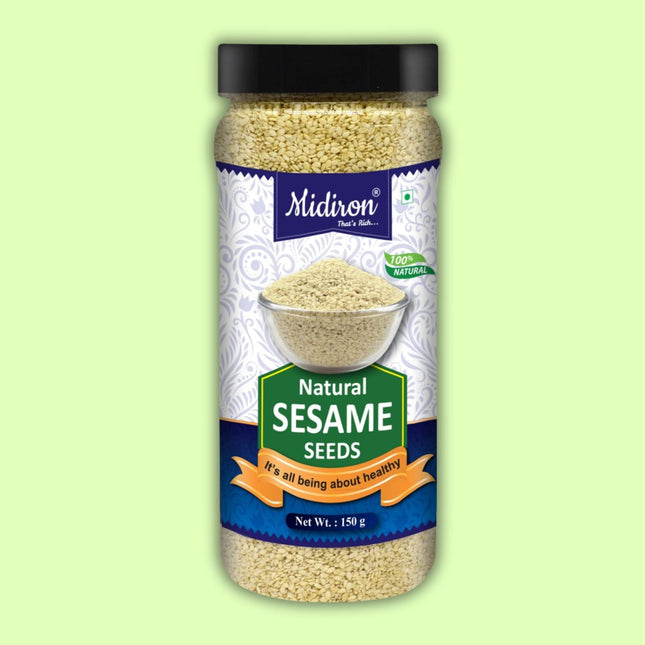 Sesame Seed, White Till, Good Source of Fiber, Super Food 150gm - Midiron