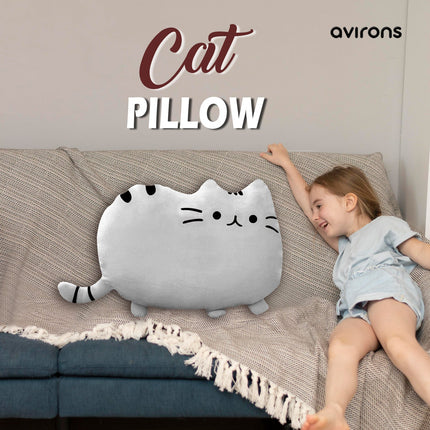 Cat pillow for kids room,Cat cushion for playroom,Cat cushion for bedroom,Comfortable cat-shaped cushion,Animal Shaped Cushion,Velvet Animal Cushion,Plush Cet shape Cushion for kids,Cute Cat Cushion,Cat Cushion for Couch,Avirons Cat Cushion,Cat Plush Toy Cushion,Cat Plush Throw Cushion,Cat Cushion for Kids Room,Eco-Friendly Cat Shape Cushion,Kids Cushion