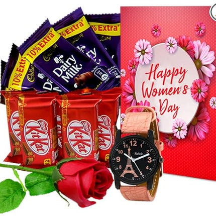 Premium Chocolates for Women
Women's Day Chocolate Gift
Soft Heart Cushion for Her
Beautiful Women's Day Greeting Card
