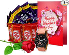 Premium Chocolates for Women
Women's Day Chocolate Gift
Soft Heart Cushion for Her
Beautiful Women's Day Greeting Card