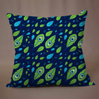 Morepankh Design Blue Cushion Cover – Elegant Decorative Pattern with Zipper Closure