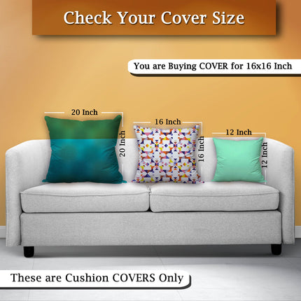 Stylish Cushion Cover with Zipper - Unique Satin Design, 16x16inch