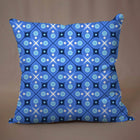 Modern Blue Geometric Cushion Cover – Stylish Decorative Design with Zipper Closure