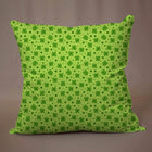 Green Leaf Print Cushion Cover – Elegant Decorative Design with Zipper Closure