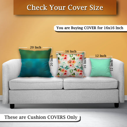 Chic Decorative Cushion Cover in Satin with Zipper - 16x16inch