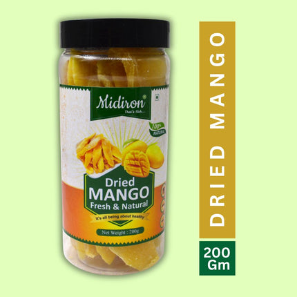 Dried Mango Slice, Fresh & Natural Dehydrated Mango Slice (200g) - Midiron