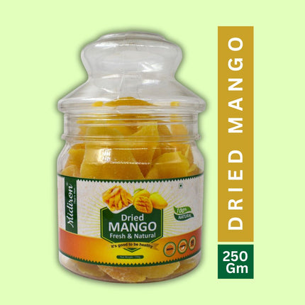 Dried Mango Slice, Fresh & Natural Dehydrated Mango Slice (250gm) - Midiron