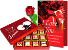 Valentine's Day Gift Hamper - Special Gift Hamper for Valentine's Day - Paper Gift Box  (Red)