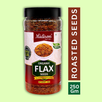 Premium Raw Flax Seeds (250g) - Midiron
