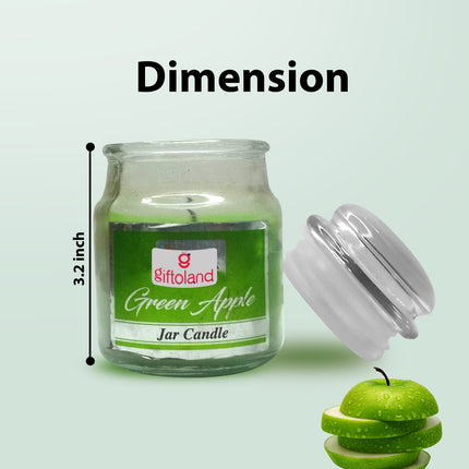 Green Apple Scented Candle in Glass Jar – Ideal for Home, Gifting & Relaxation