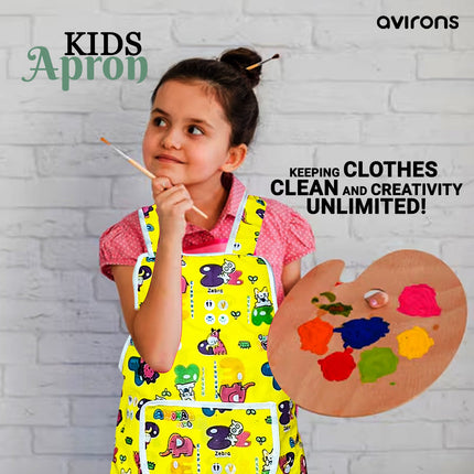 kids apron for boys, kids apron for girls, durable kids apron, kids apron with pocket, fun kids apron, kids waterproof apron, kids creative apron, kids apron for cooking, kids apron for baking, kids apron for painting,  kids apron for school