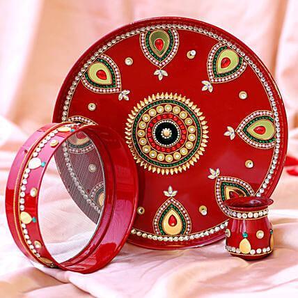 Karwa Chauth Puja Thali