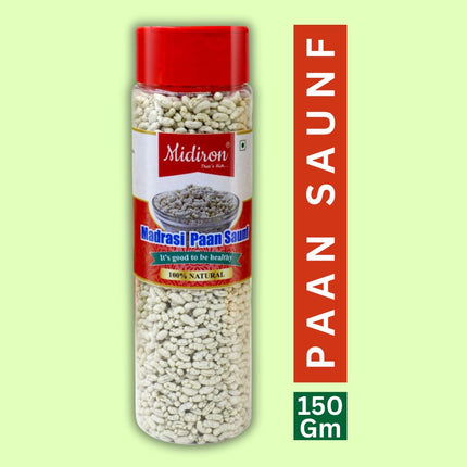 Midiron Sweet Madrasi Paan Saunf, Fennel Seeds with sugar coated - Midiron