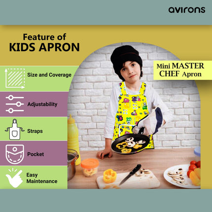 kids apron, colorful kids apron, waterproof kids apron, kids art apron, baking apron for kids, gardening apron for kids, kids painting apron, unisex kids apron, adjustable apron, children’s apron, school apron, messy activity apron for kids, kids apron for boys, kids apron for girls, durable kids apron
