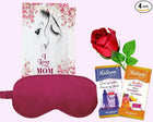 Mother’s Day Gift Set
Chocolate and Rose Combo
Relaxation Gift for Mom
Eye Mask and Card Present
Thoughtful Gift for Mother