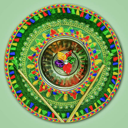 Elegant Shaadi Thali for Mehndi Ceremony – Traditional Wedding Platter for Indian Rituals and Home Décor