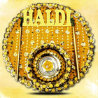 Bridal pooja thali
Haldi thali for wedding
Haldi thali with accessories
Traditional wedding pooja thali