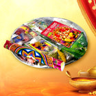 Pooja Thali for Dussehra, Dhanteras, Pooja Thali with all Item, Stainless Steel  (1 Pieces, Silver)
