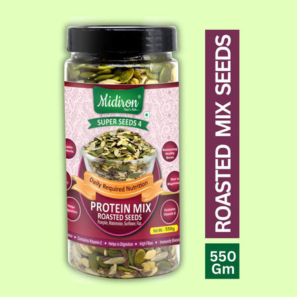 Protein Mix Roasted Tasty Seeds, Healthy Pack (550g) - Midiron