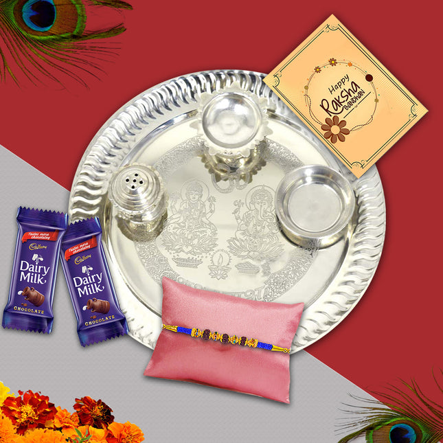 cute rakhi box with treats,curated rakhi gift hamper,cute rakhi gift for brother,decorative rakhi hamper
