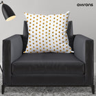 Luxury Meets Function Zippered Banarasi Pillow Cushion Cream Color Pack of 1-16x16 inch