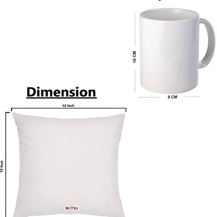 Valentine’s Day Gifts - Chocolate with Cushion and Coffee Mug - Birthday Gifts for Wife, Gift For Husband - Birthday Special (Pack 3) Ceramic, Fiber, Paper Gift Box  (Multicolor)
