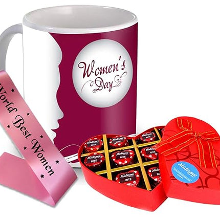 Women’s Day Gift Set
Chocolate and Mug Surprise
Empowering Gift for Her
