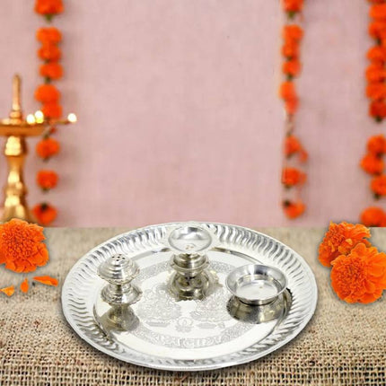 Festival pooja thali
Wedding pooja thali
Pooja thali gift set
Handmade pooja thali
Lakshmi pooja thali