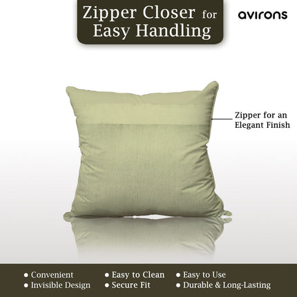 Stylish Red Geometric Satin Cushion Cover with Zipper Closure – Decorative & Luxurious